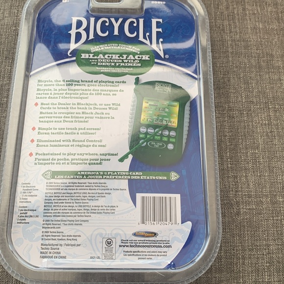 Bicycle Blackjack Handheld Electronic game - new - Picture 2 of 3